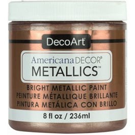 Americana Decor Metallics Craft Paint, Rose Gold, 8-oz.