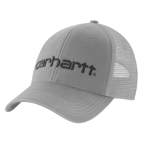 Carhartt Canvas Mesh-Back Logo Graphic Cap (Black, OS)