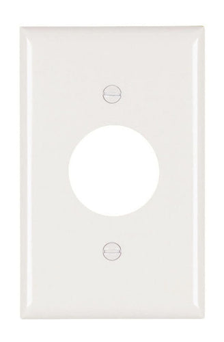 Pass & Seymour Single Receptacle Openings, One Gang, White (One Gang, White)