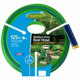 Green Thumb Reel Hose, Medium Duty, 5/8-in x 125-Ft.