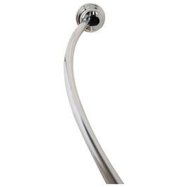 Never Rust Curved Shower Rod, Tension, Chrome Finish, 50 to 72-In.