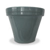 Flower Pot, Gray Ceramic, 4.5 x 3.75-In.