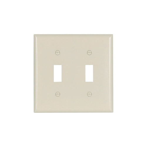 Eaton 2 Gang Wallplate Switch, Light Almond