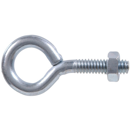 Hillman Hardware Essentials Eye Bolt with Hex Nut Zinc (1/4