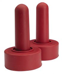 LITTLE GIANT SNAP ON CALF NIPPLE (2 PACK 1x4 IN, RED)