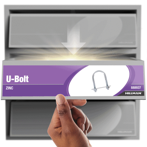 Hillman Group Hardware Essentials U-Bolt Round Saddle Zinc