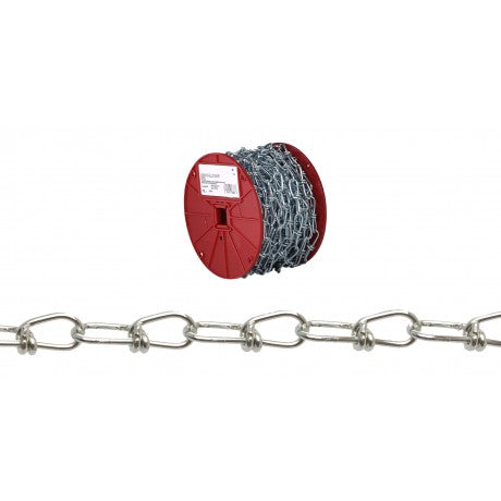 Apex Tool Campbell 2/0 Double Loop (Inco) Chain (125' per Reel, White Polycoat)