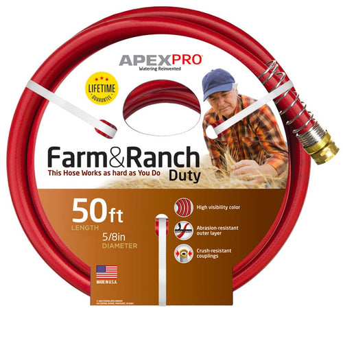 Teknor-Apex Farm And Ranch Duty All Purpose Garden Lawn Water Hose 5/8 X 100 Ft (5/8 X 100')