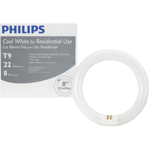 Philips 22W 8 In. Cool White T9 4-Pin Circline Fluorescent Tube Light Bulb