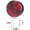 Peterson Round (with License Stud-Mount) 12 V. Red Stop & Tail Light