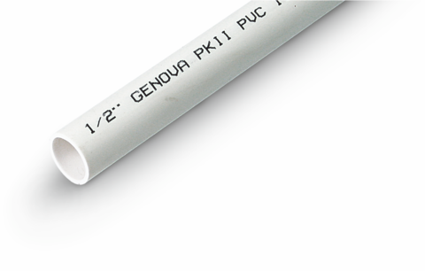 Genova Products Plain End PVC Schedule 40 Pressure Pipe (1-1/2 in x 10 ft)