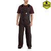 Carhartt Quilt Lined Washed Duck Bib Overalls