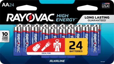 Rayovac High Energy AA (Double A) Alkaline Batteries