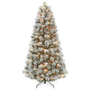 Puleo Artificial Cashmere Pre-Lit Christmas Tree, 250 Dual-Color Lights