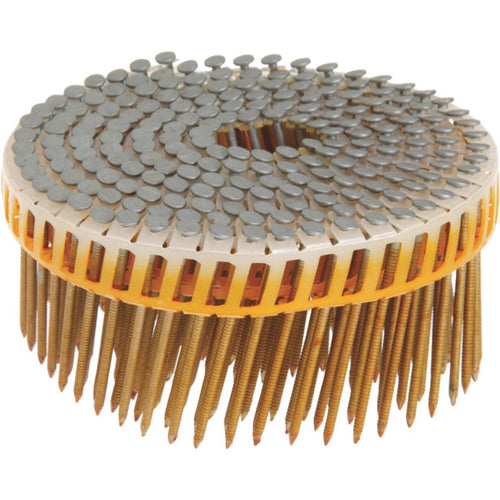 Grip-Rite 15 Degree Plastic Strip Hot-Dipped Galvanized Coil Siding Nail, 2-1/4 In. x .092 In. (4800 Ct.)