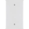 Leviton 1-Gang Mid-Way Thermoplastic Nylon Blank Wall Plate, White