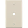 Leviton 1-Gang Plastic Light Almond Telephone/Cable Wall Plate with 0.312 In. Hole