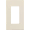 Leviton Decora Plus 1-Gang Poly Carbonate Screwless Decorator Wall Plate, Light Almond