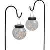 Outdoor Expressions Hanging Glass Globe 30 In. H. Solar Stake Light (2-Pack)