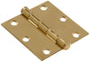 3-1/2  SOLID BRASS SQ HINGE