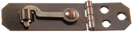 3/4  ANTIQUE BRASS HASP W/HOOK