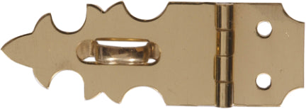 5/8  ANTIQUE BRASS DECORATIVE HASP