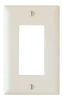 Pass & Seymour Thermoplastic One Gang Decorator Wall Plate, Light Almond