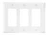 Pass & Seymour Decorator Openings, Three Gang, White