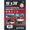 Erickson Mfg 57009 16x20 Blue Poly Tarp