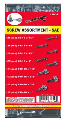 Tool City Self Drilling Screw Assortment