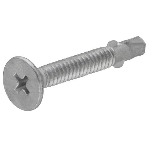 Hillman Project Center Zinc Flat Head Phillips Self Drilling Screws WIith Wings
