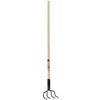 4-Tine Cultivator, Lacquered Handle