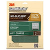 Sandblaster No Slip Grip Sandpaper, 60-Grit, Green, 9 x 11-In., 3-Pk.
