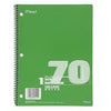 Spiral Notebook, College-Ruled, 10.5 x 8-In., 70-Ct.