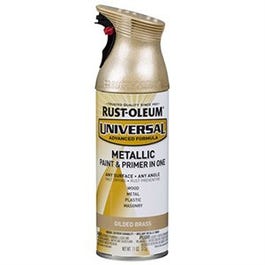 Universal Metallic Spray Paint, 1-Coat , Gilded Brass, 12-oz.