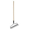 Welded Bow Rake, Lacquered Handle