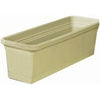 Windowbox Planter & Saucer, Plastic, Olive Green, 30-In.
