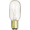 Satco 15W Clear Bayonet Base T7 Incandescent Tubular Appliance Light Bulb