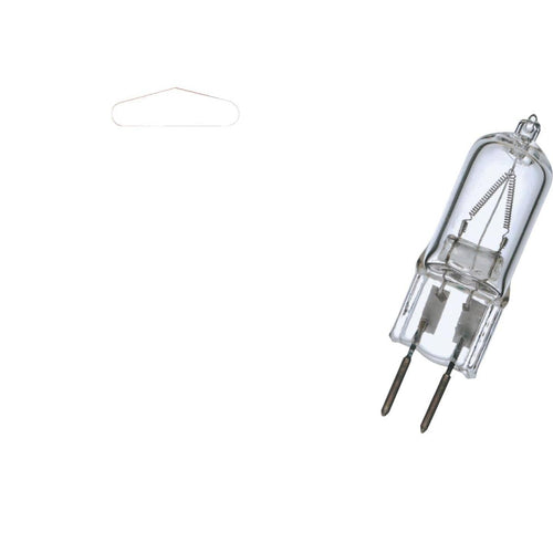 Satco 50W 120V Clear Bi-Pin GY6.35 Base T4 Halogen Special Purpose Light Bulb