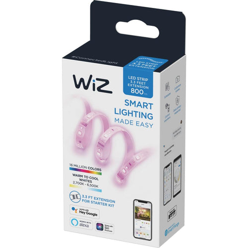 Wiz 3.3 Ft. L. Plug-In White 2700K to 6500K LED Smart Strip Extension