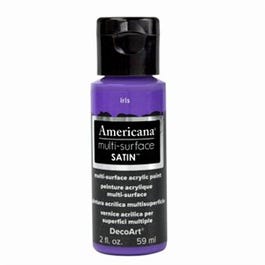 Americana Multi Surface Craft Paint, Satin, Iris, 2-oz.