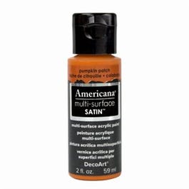 Americana Multi Surface Craft Paint, Satin, Pumpkin Patch, 2-oz.