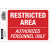 Hillman Restricted Area Sign