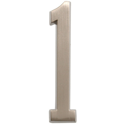 Hillman Distinctions Adhesive House Number 1 Nickel