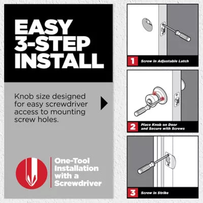 Kwikset Tylo Knob - Hall/Closet