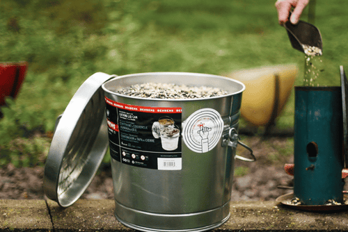 Behrens 6 Gallon Galvanized Steel Locking Lid Trash Can with Lid