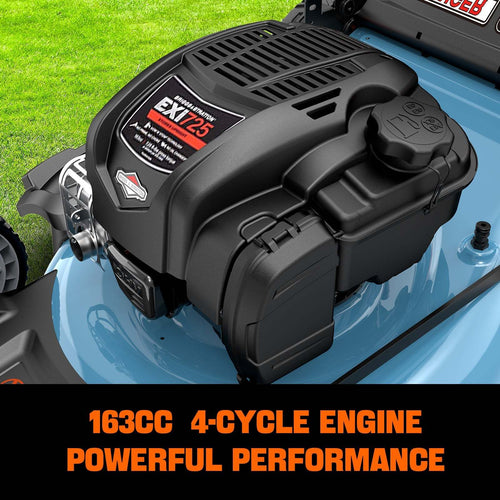 Senix 22 163cc Gas Self-Propelled Lawn Mower, 3-in-1