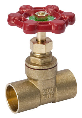ProLine Gate Valve, Brass, 1/2 In.