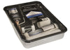 EasyCare 8-Pc Paint Tray Set Metal Tray Brush 3 & 9 Rollers