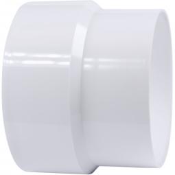 Genova PVC DWV Fittings 4 Sewer X 4 Sch 40 Adapter Coupling